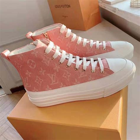 louis vuitton pink and red sneakers|louis vuitton converse pink.